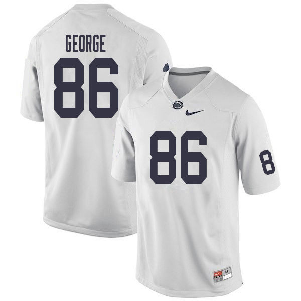 Men #86 Daniel George Penn State Nittany Lions College Football Jerseys Sale-White - Click Image to Close